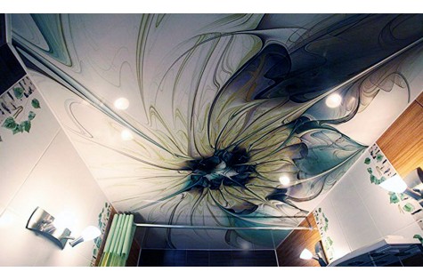 Натяжной художественный эко-потолок